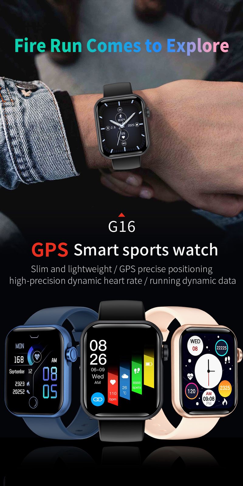 MSG-1 1.69inch GPS Watch
